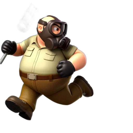 weapon, mask, staff, robot transparent PNG cut-out