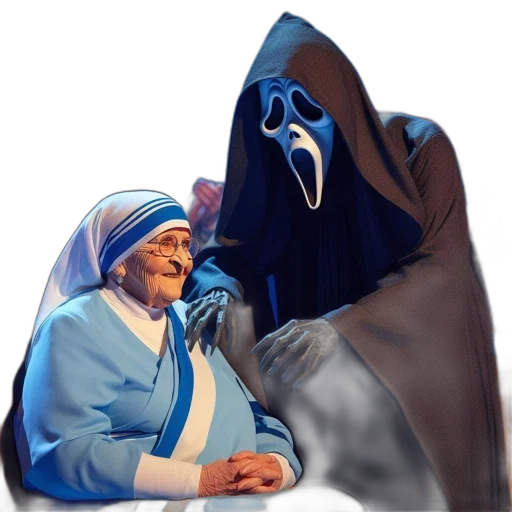 mask, jacket, face, staff transparent PNG cut-out