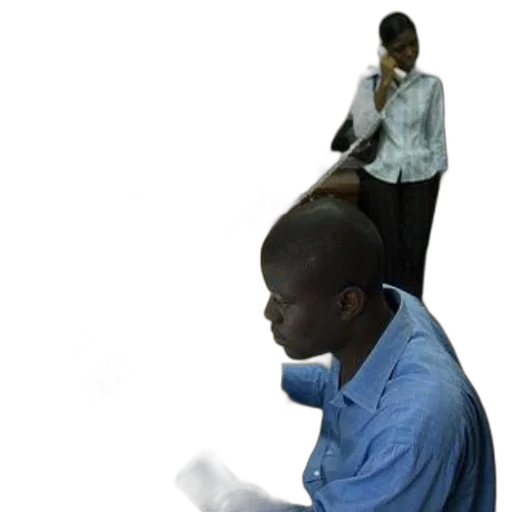 staff, jacket, hair, hat transparent PNG cut-out