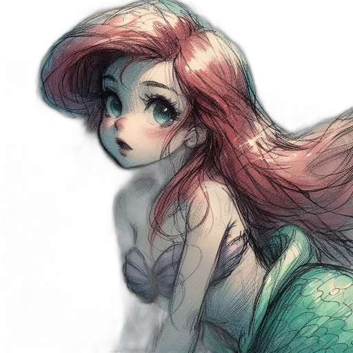 dress, creature, dragon, hair transparent PNG cut-out