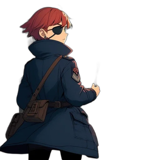 jacket, staff, weapon, concept art transparent PNG cut-out