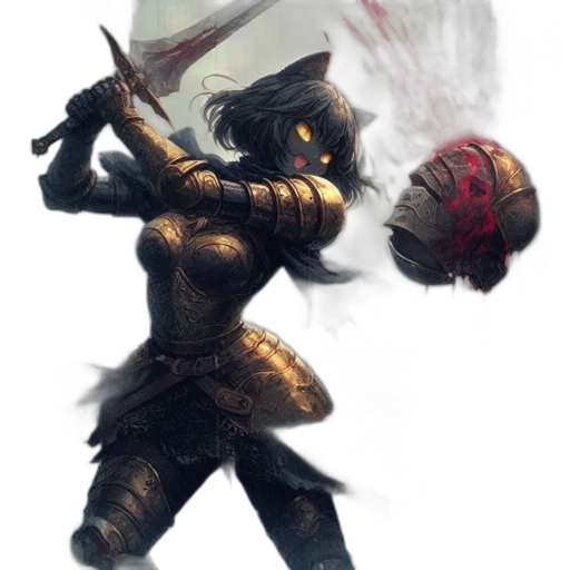 sword, weapon, staff, fantasy art transparent PNG cut-out