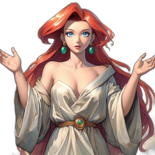 dress, jewelry, crown, fantasy art transparent PNG cut-out
