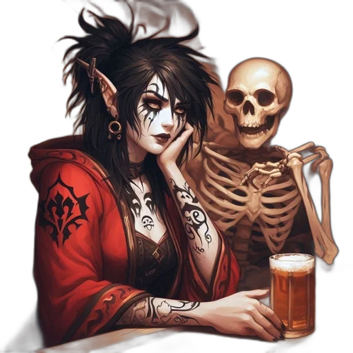 fantasy art, concept art, comic book art, anime transparent PNG cut-out