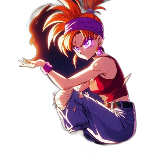 staff, hair, weapon, jewelry transparent PNG cut-out