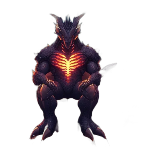 dragon, creature, animal, staff transparent PNG cut-out