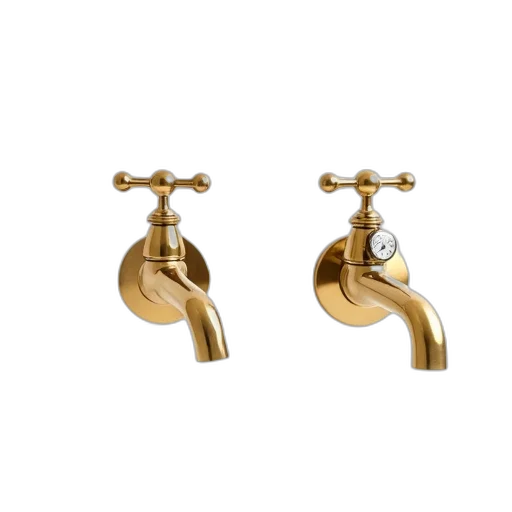 jewelry, pair, golden, bathroom transparent PNG cut-out