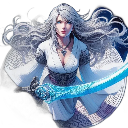 sword, fantasy art, concept art, comic book art transparent PNG cut-out