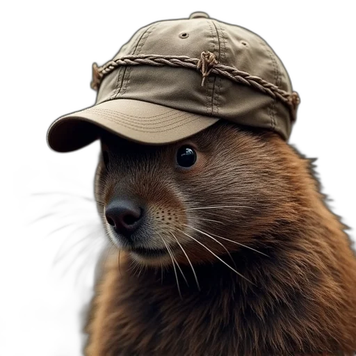 hat, animal, staff, creature transparent PNG cut-out