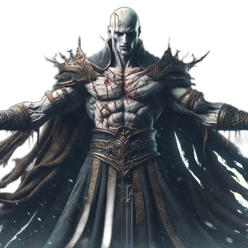 concept art, fantasy art, comic book art, dark transparent PNG cut-out