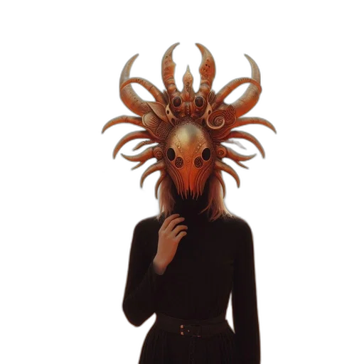 mask, creature, crown, animal transparent PNG cut-out