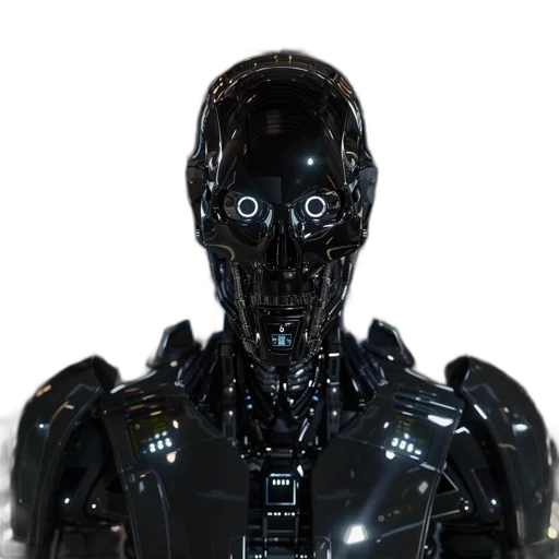 robot, face, mask, creature transparent PNG cut-out