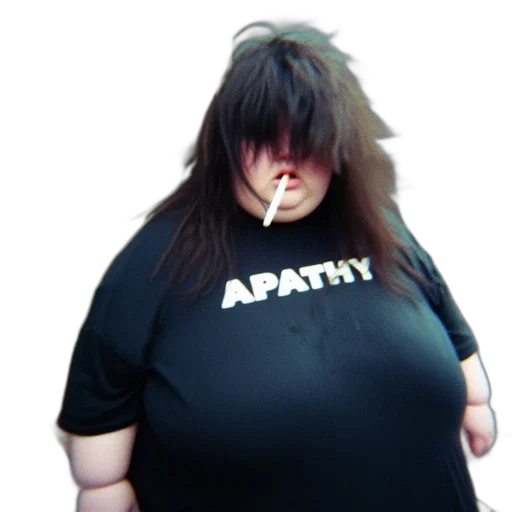 jacket, staff, creature, hair transparent PNG cut-out