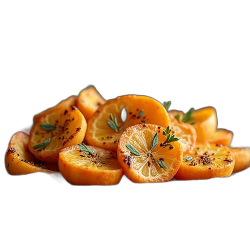 food, crown, photorealistic, 3d render transparent PNG cut-out