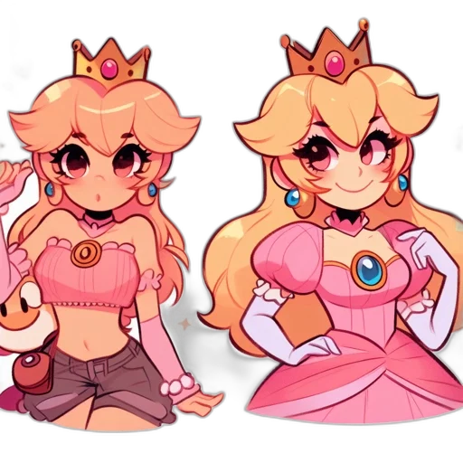 crown, dress, pixel art, concept art transparent PNG cut-out