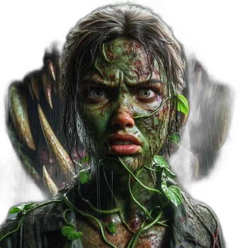 face, creature, mask, concept art transparent PNG cut-out