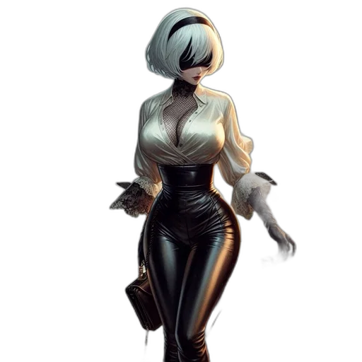 robot, dress, jacket, concept art transparent PNG cut-out