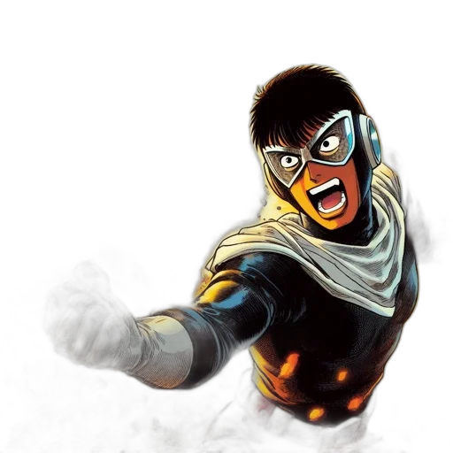 mask, face, comic book art, concept art transparent PNG cut-out