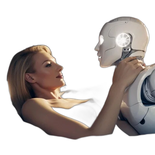 robot, concept art, woman, studies transparent PNG cut-out
