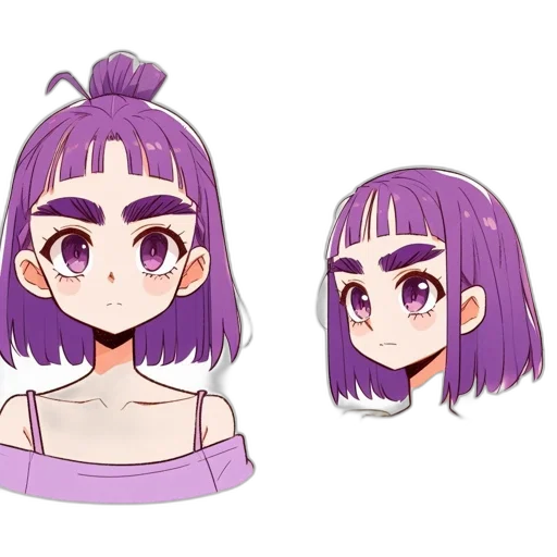 hair, creature, face, crown transparent PNG cut-out