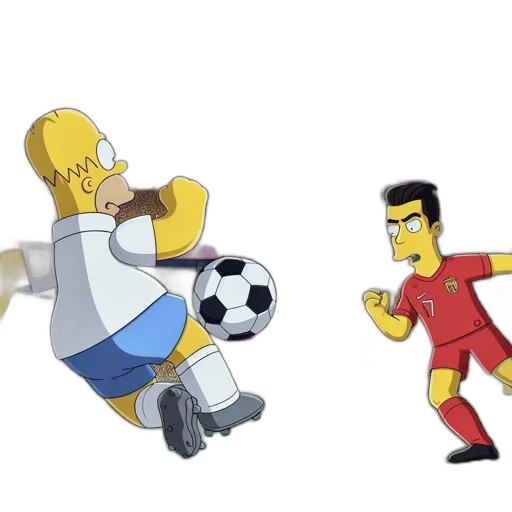 cartoon, concept art, simpsons, animated transparent PNG cut-out