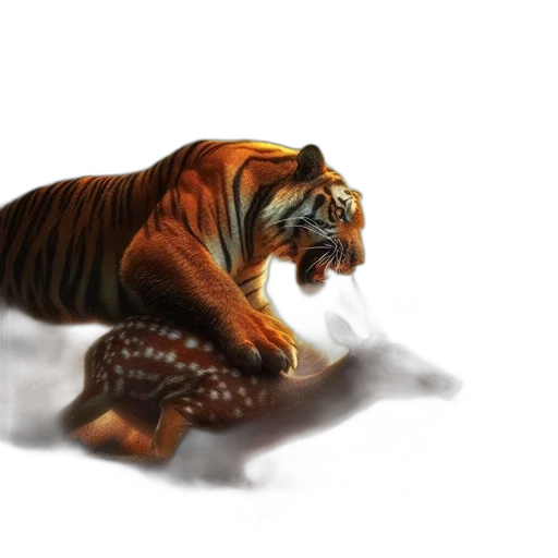 animal, creature, concept art, 3d render transparent PNG cut-out