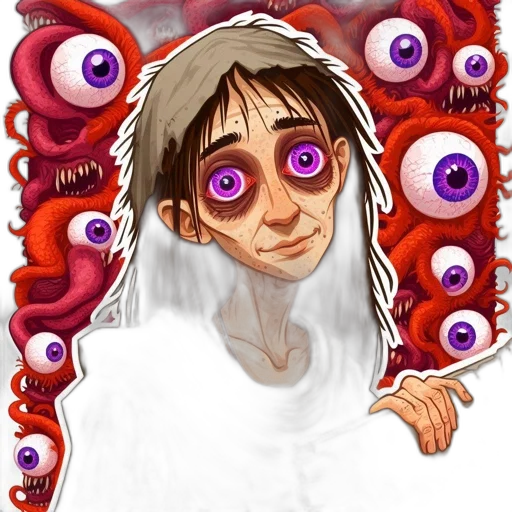creature, mask, face, concept art transparent PNG cut-out