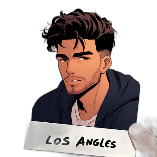 face, concept art, cartoon, comic book art transparent PNG cut-out