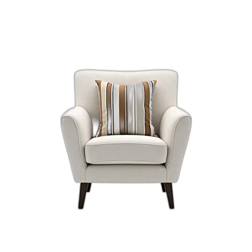 furniture, 3d render, earth tones, white transparent PNG cut-out