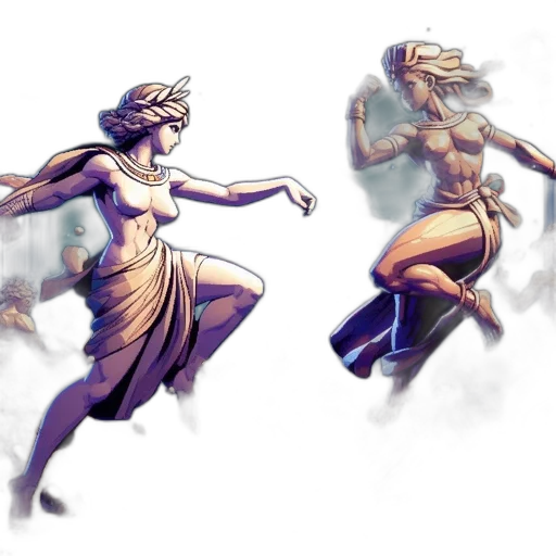 concept art, fantasy art, comic book art, pixel art transparent PNG cut-out