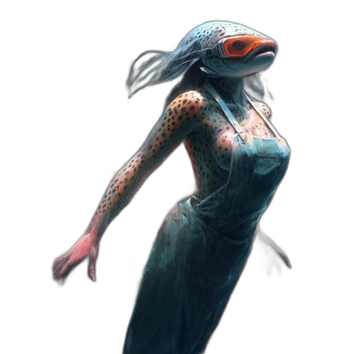 dress, creature, dragon, mask transparent PNG cut-out