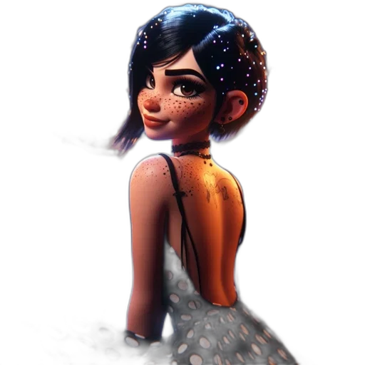 dress, concept art, 3d render, fantasy art transparent PNG cut-out