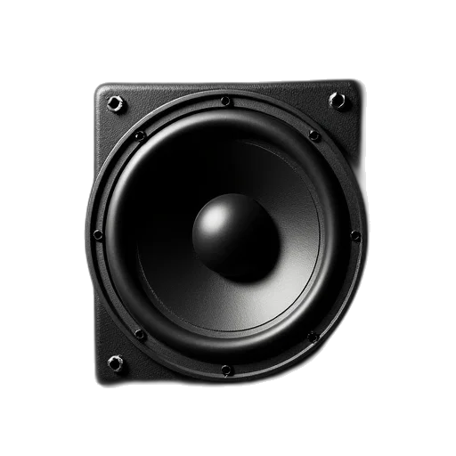 inch, car, speakers, black transparent PNG cut-out