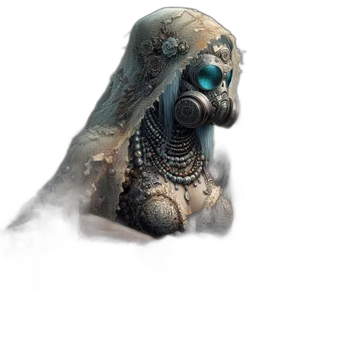 mask, creature, face, jewelry transparent PNG cut-out