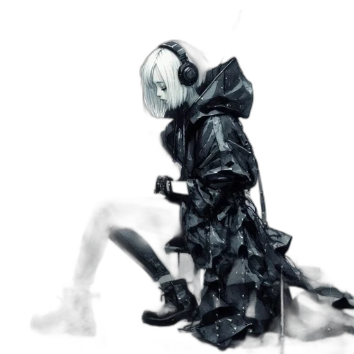 jacket, mask, robot, weapon transparent PNG cut-out