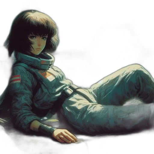 jacket, robot, face, creature transparent PNG cut-out