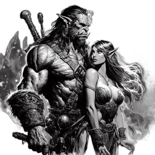 sword, comic book art, fantasy art, concept art transparent PNG cut-out
