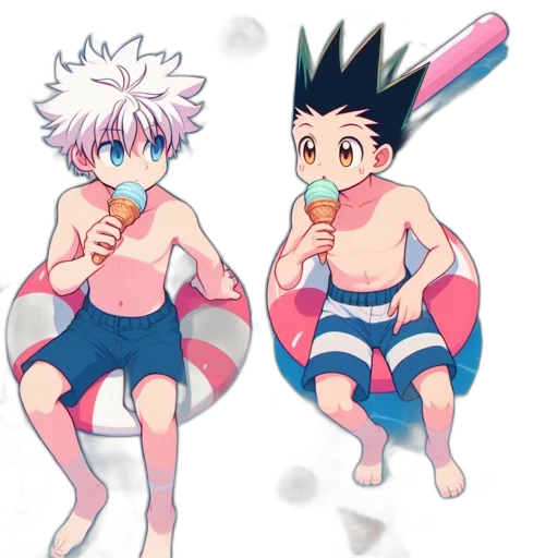 concept art, anime, vaporwave, cartoon transparent PNG cut-out