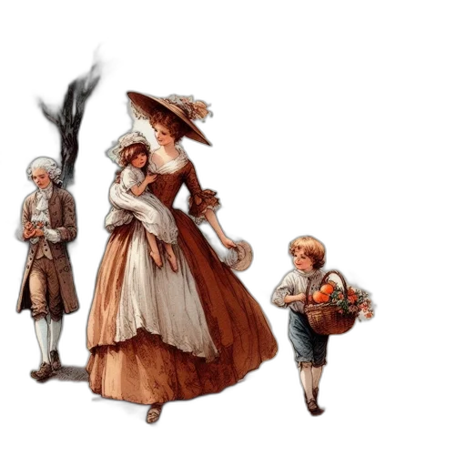 dress, hat, staff, concept art transparent PNG cut-out