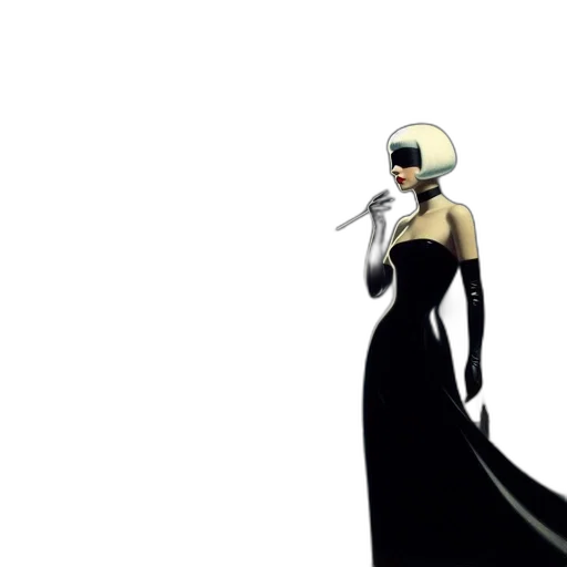 dress, mask, weapon, robot transparent PNG cut-out
