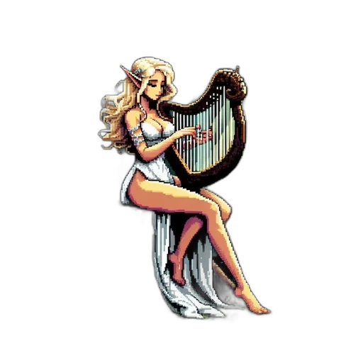 fantasy art, pixel art, concept art, comic book art transparent PNG cut-out