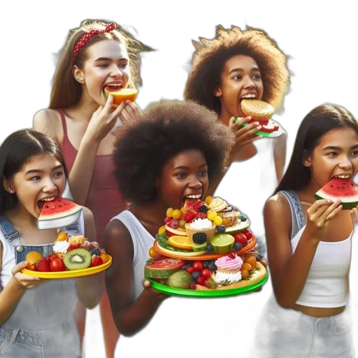 food, jewelry, photorealistic, concept art transparent PNG cut-out