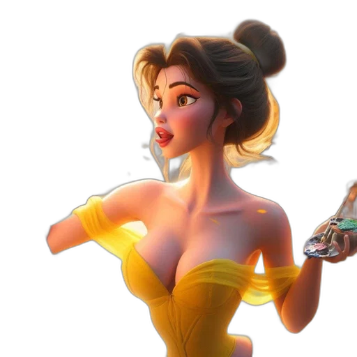 dress, concept art, 3d render, fantasy art transparent PNG cut-out