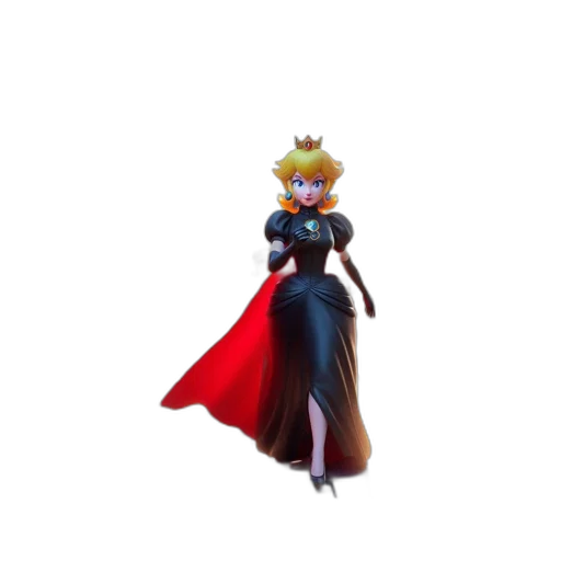 crown, dress, concept art, 3d render transparent PNG cut-out