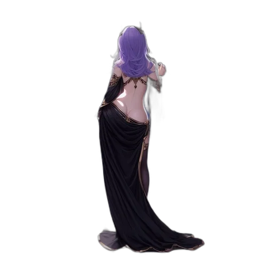 dress, hat, staff, crown transparent PNG cut-out