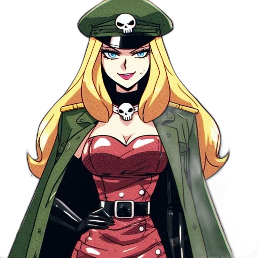 hat, jacket, dress, comic book art transparent PNG cut-out