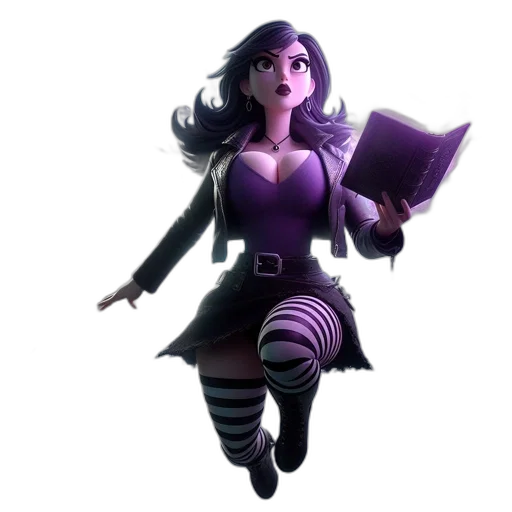 dress, staff, concept art, 3d render transparent PNG cut-out