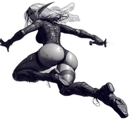 robot, hair, creature, mask transparent PNG cut-out
