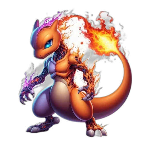 dragon, staff, creature, concept art transparent PNG cut-out
