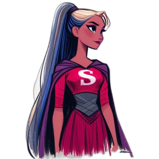 dress, comic book art, concept art, cartoon transparent PNG cut-out